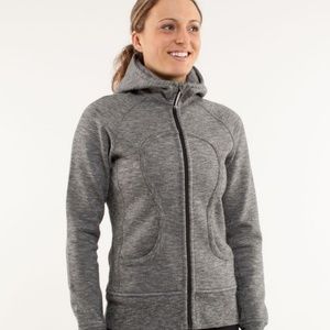 Salt & Pepper Grey Coal Scuba Hoodie EUC size 8